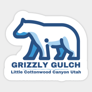 Grizzly Gulch Little Cottonwood Canyon Grizzly Bear Sticker